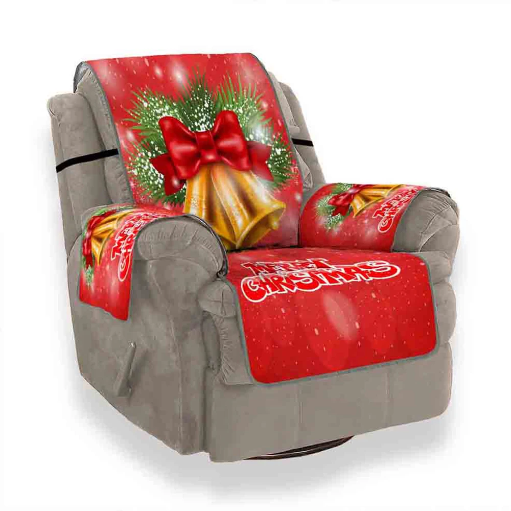 Рождественское напечатанное покрывало для дивана эластичное растягивающееся четырехсезонное Чехлы для дивана моющееся покрывало для дивана защита мебели - Цвет: K