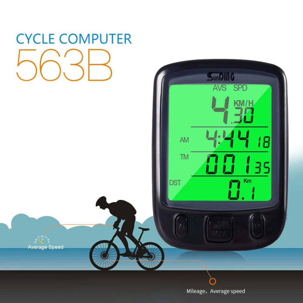 Outdoor Bike Code Table Bicycle Computer Wired MTB Cycling Odometer