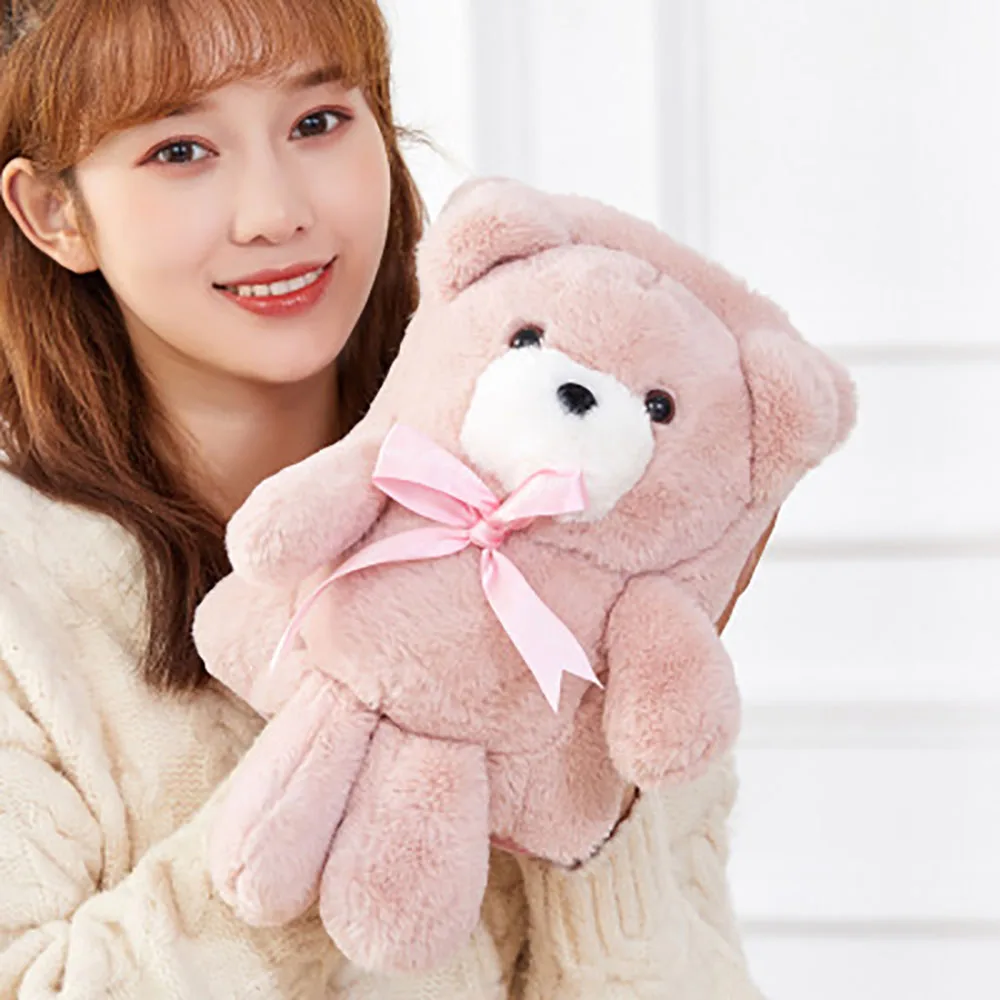 Saim грелка подогреватель для рук сумка для зимы перезаряжаемый съемный милый плюшевый медведь Подогрев теплой воды мешок JJ50682