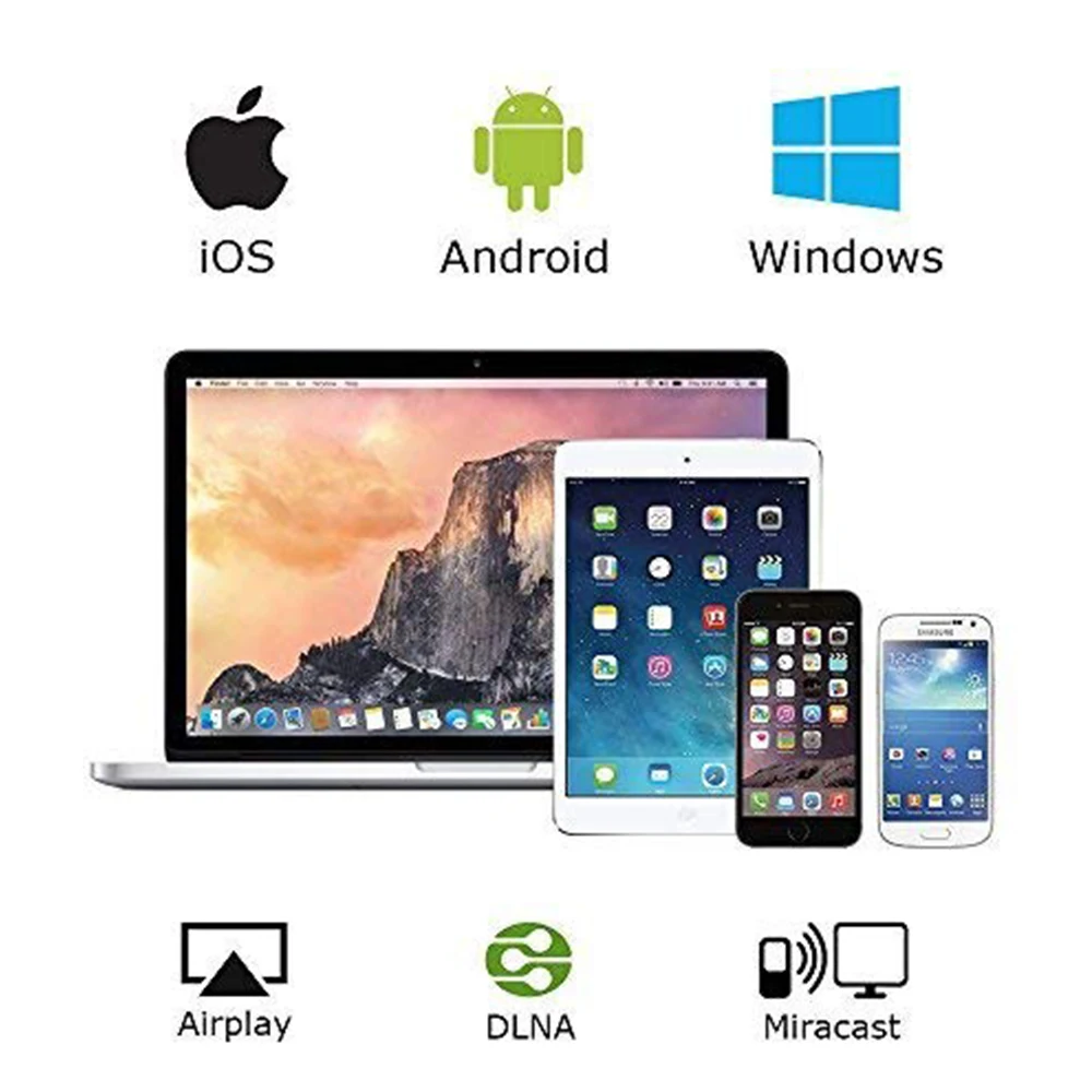 Anycast M100 2,4G 4K Miracast H.265 беспроводной DLNA AirPlay HDMI tv Stick Wifi дисплей ключ приемник для IOS Android PC