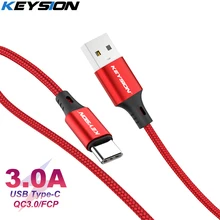 KEYSION 3A USB Type C câble fil de charge rapide pour Samsung S9 Xiaomi USB C câble de données câble de chargeur de téléphone rapide type-c câble USB