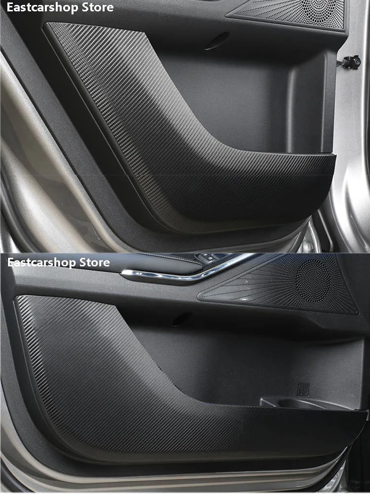 

Car Carbon Fiber Door Protector Pad Door Plank Anti Kick Anti-dirty Pad Mat Cover Sticker for Great Wall Haval H6 3th 2020 2021