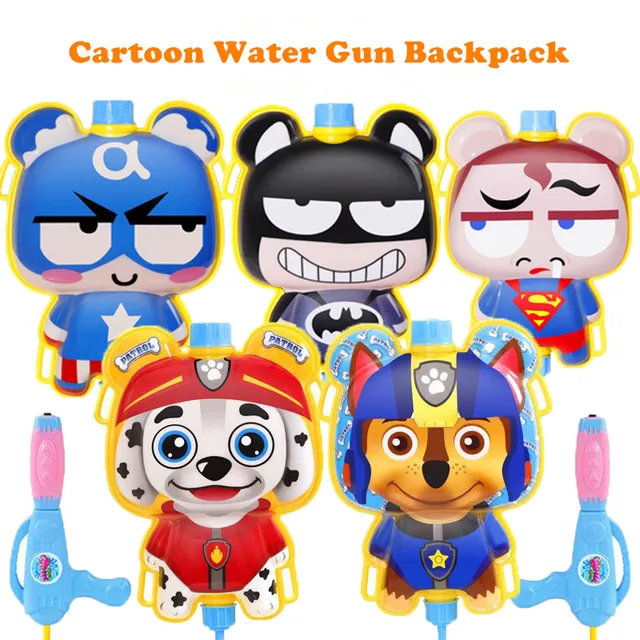 US $8.18 Children Water Gun Toys Cute Animals Backpack Water Gun Beach Squirt Toy Pistol Spray Water Gun Out