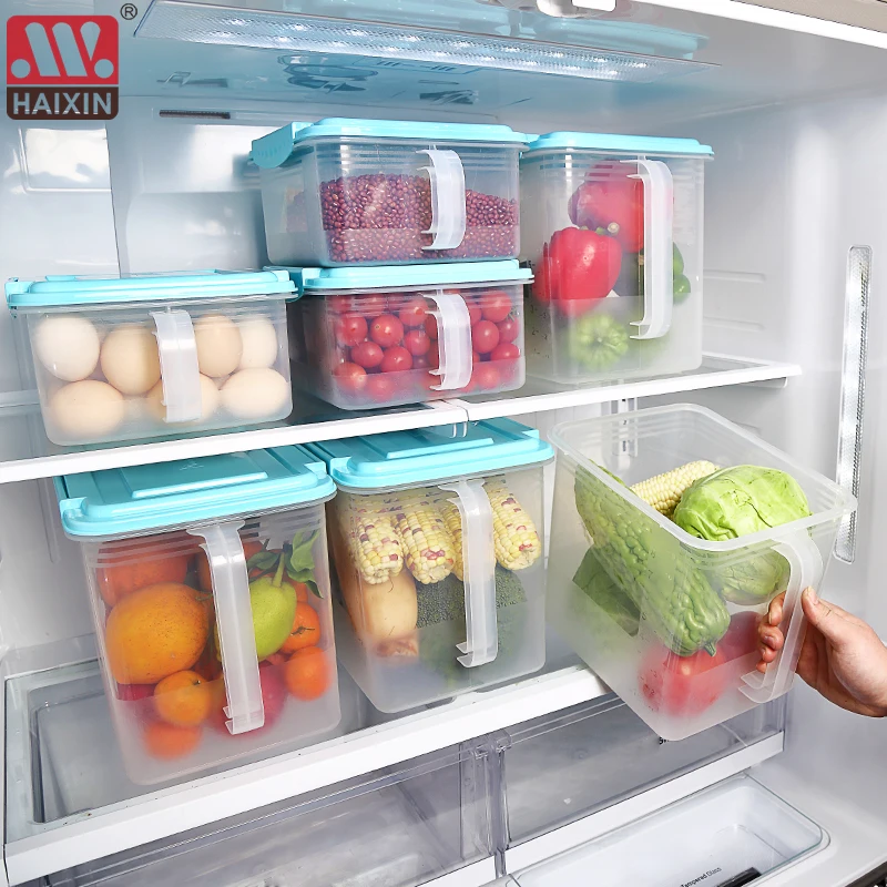 

PP Kitchen Refrigerator Transparent Organizer Bin Storage Box Compartment Refrigerator Drawer Fridge Storage Bin Containers