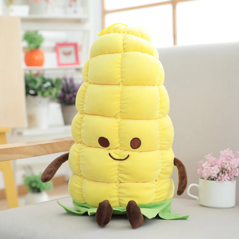 Super Cute Maize Corn Plush Pillow Stuffed Food Cushion Plushie Toys