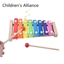 Детский ранний музыкальный инструмент ручная, ударная фортепиано животное многоцветный ксилофон развивающая музыкальная игрушка для детей Подарки