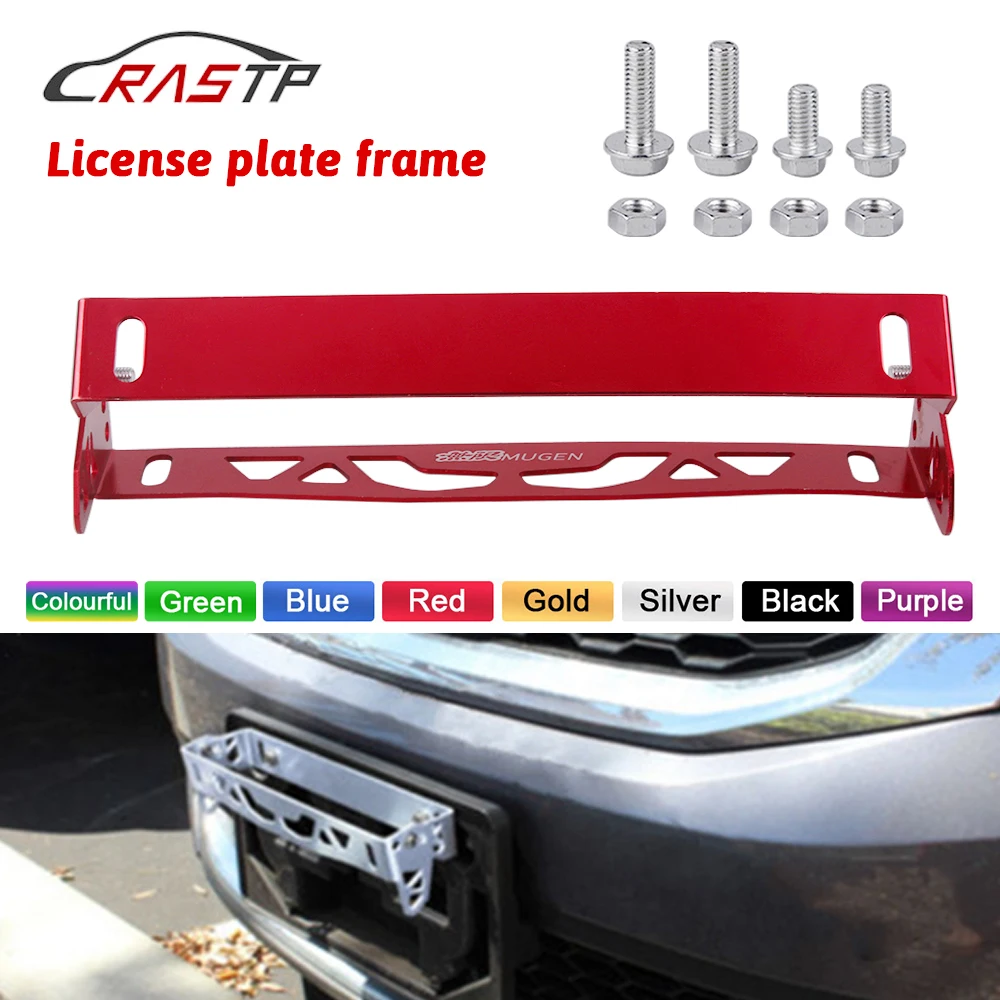 Rastpuniversal Aluminum Car Styling License Plate Frame Adjustable