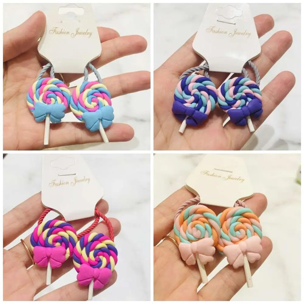 2 шт. Детские резинки для волос в виде леденца|Аксессуары девочек| |