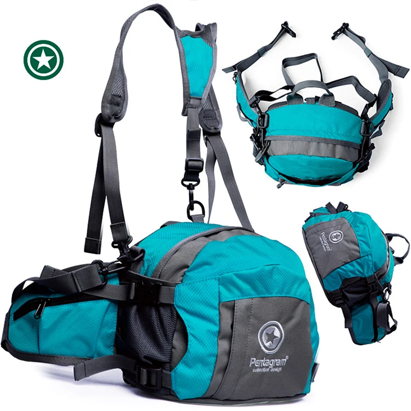 

Mountaineering Waist Hip Pack Sports Waist Bag Light Running Bags Climbing Cycling Backpack Hiking Sport with Multiple Pocket