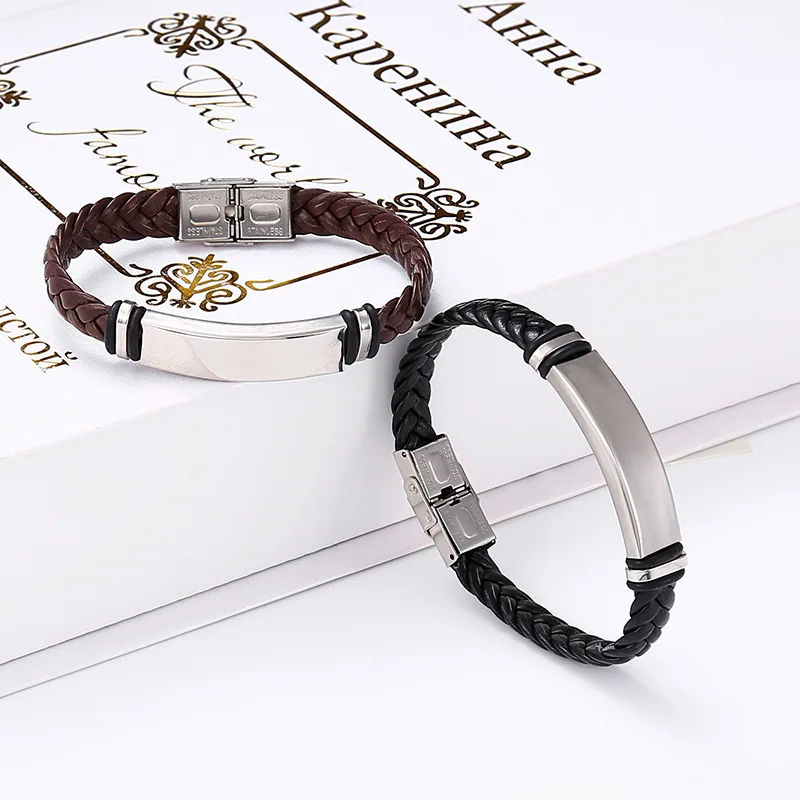 Bracelet & Bangles Stainless Steel Leather For Women Men beaded bracelet,metal bracelet