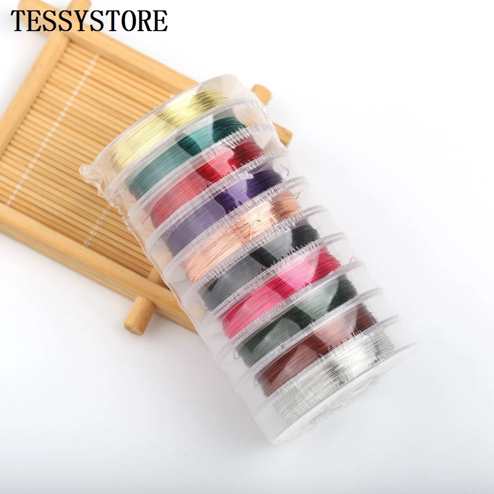 

10Rolls 0.3mm Multicolor Copper Wire Alloy Cords Beading Wire For DIY Craft Making Jewelry Cords String Accessories