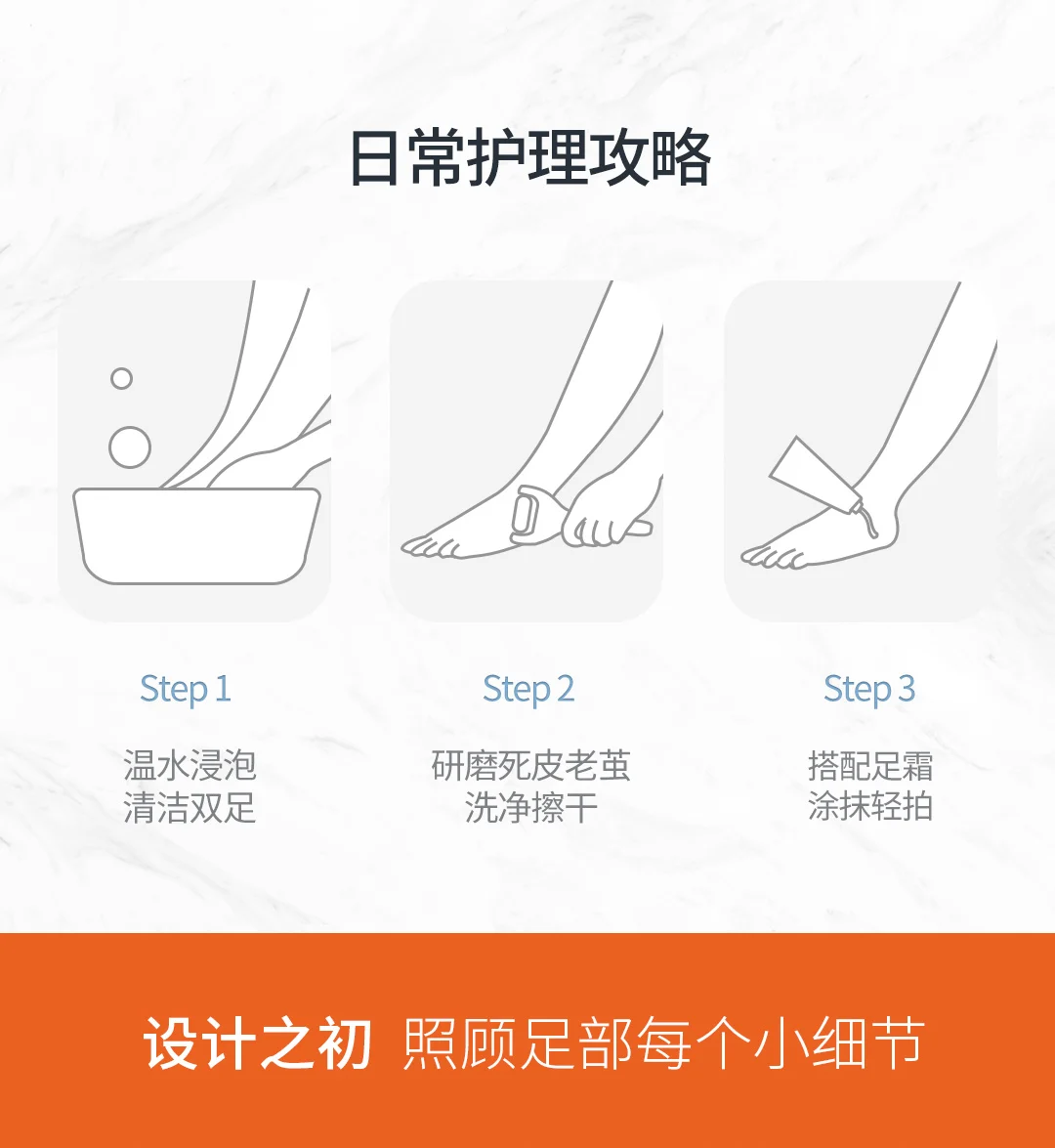 Removedor elétrico de calos do pé showsee,