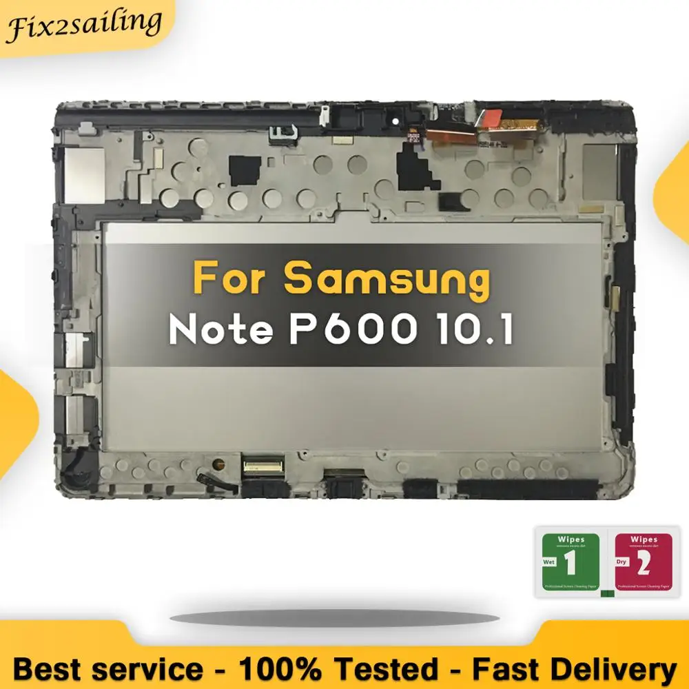 10 1 Inch Lcds For Samsung Galaxy Note 10 1 Sm P600 P605 P600 Lcd Display Touch Screen Digitizer Assembly Replacement With Frame Mobile Phone Lcd Screens Aliexpress