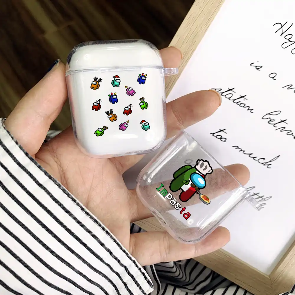 漫画appleのairpods 1 2プロケースソフト透明カバー私たちの間でゲームairpodsイヤホンためairpodsプロcapaバッグ イヤホン用アクセサリー Aliexpress
