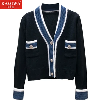 

Net red sweater women's loose 2019 autumn new Korean style foreign style with knitted cardigan small fragrant V-neck coat