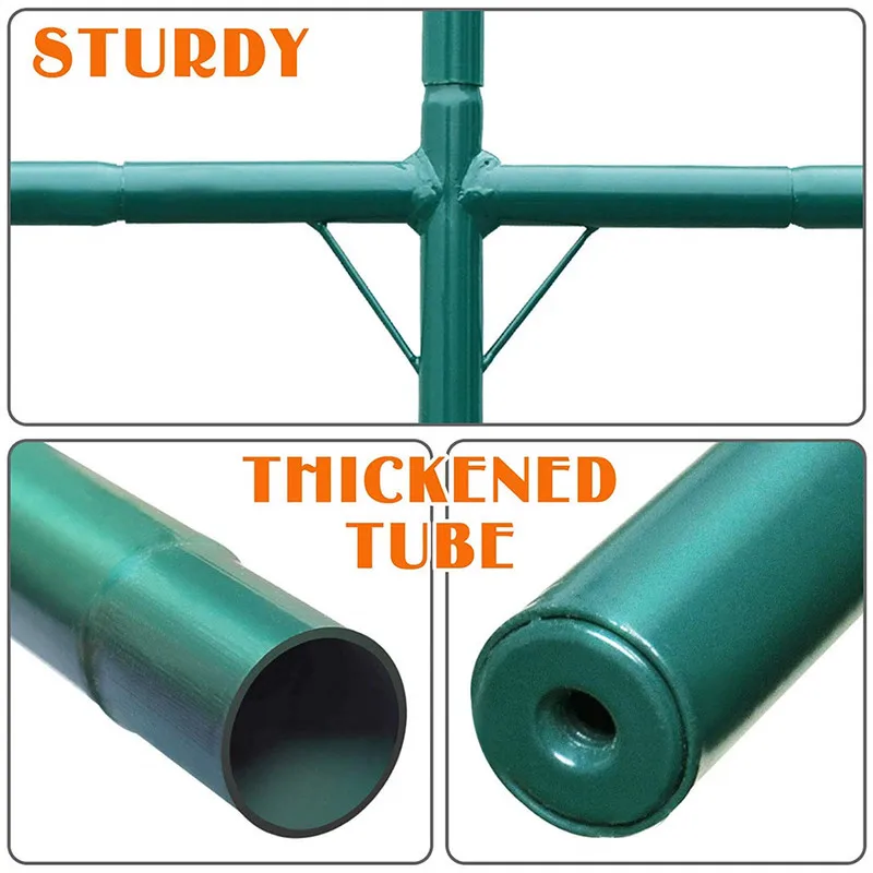 Теплица Замена Рамки для 10'X7'X6' большой горячий сад дом, поддержка арки рамы альпинизма растения/цветы/овощи