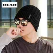 Громоздкая шапка для женщин и мужчин, хлопковая теплая Модная однотонная шапка в стиле хип-хоп с буквенным принтом, Удобная вязаная шапка унисекс, шапка