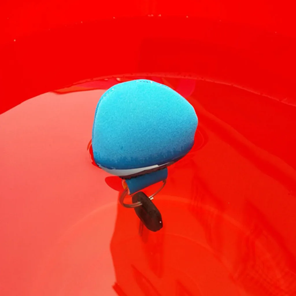 Neoprene Floating Keychain + Stainless Steel Accessory Gift Navigation Kayak Fishing Floating Keyring