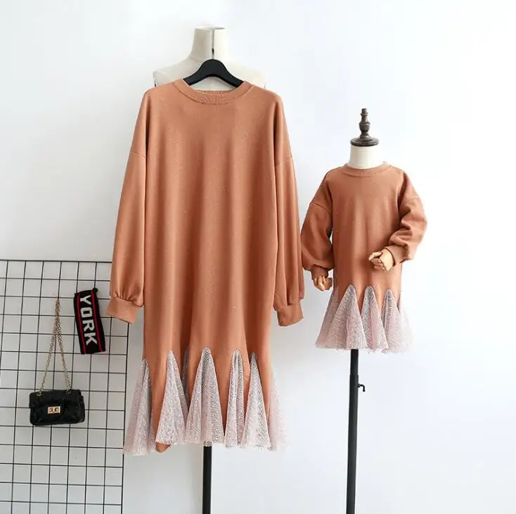 Платье с оборками для девочек модные осенние хлопковые платья для девочек 2-7 лет, HW889