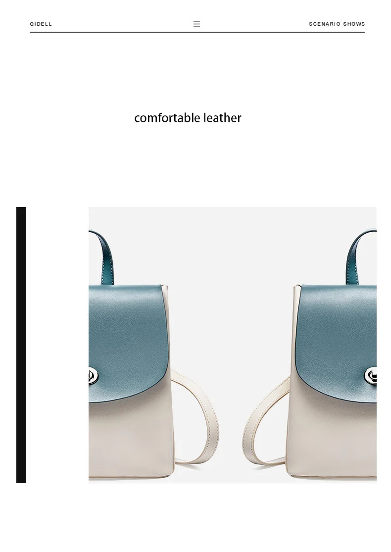 Girls Smart Backpack Preppy Style School Backpacks Genuine Leather Mini Women Backpack Ladies Kawaii Travel Bags Daypack mochila