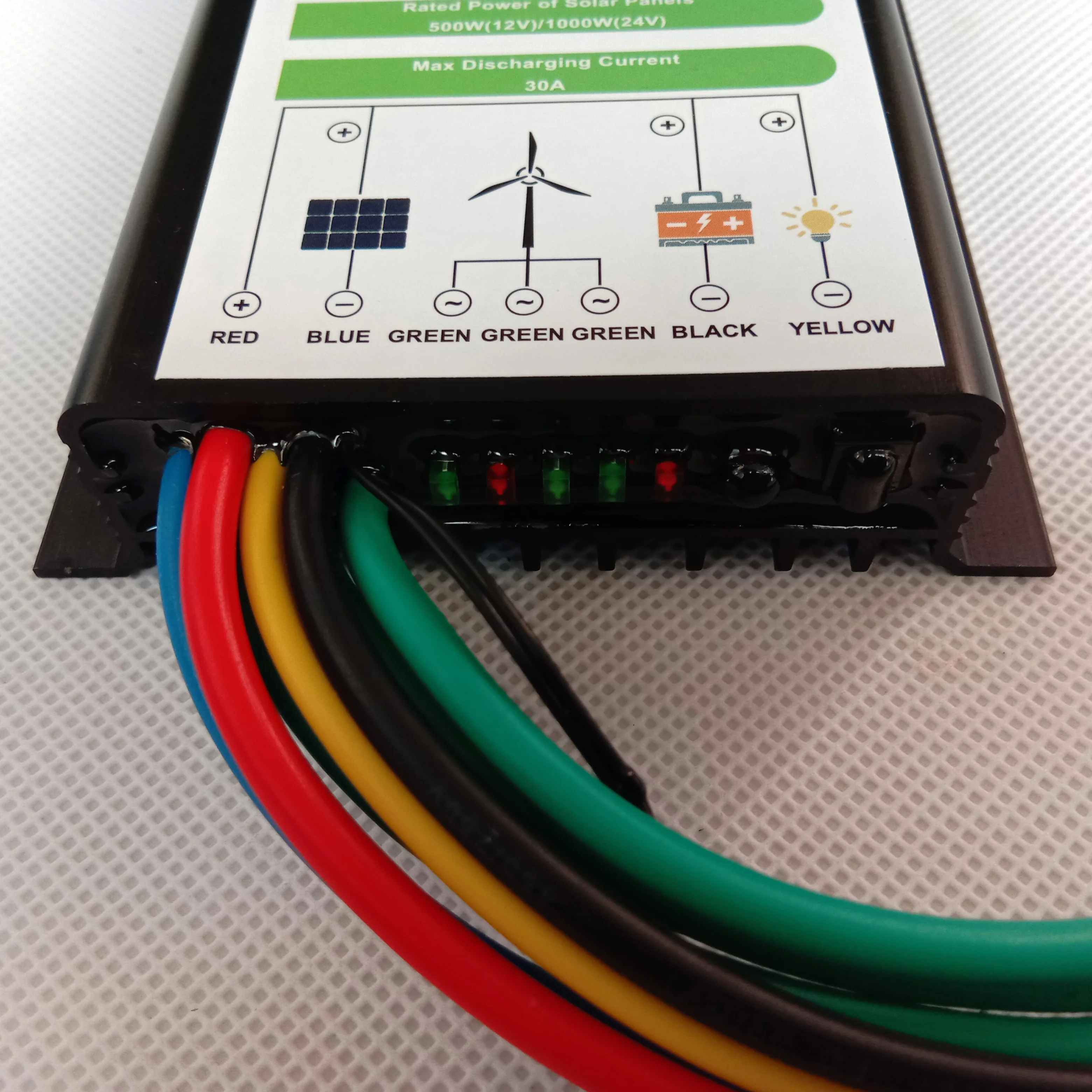 venda quente automatico prova dwaterproof agua vento solar hibrido controlador carga 02