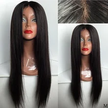 

Ombre Brown Glueless Full Lace Wigs With Baby Hair Straight Malaysian Remy Full Lace Human Hair Wig For Women