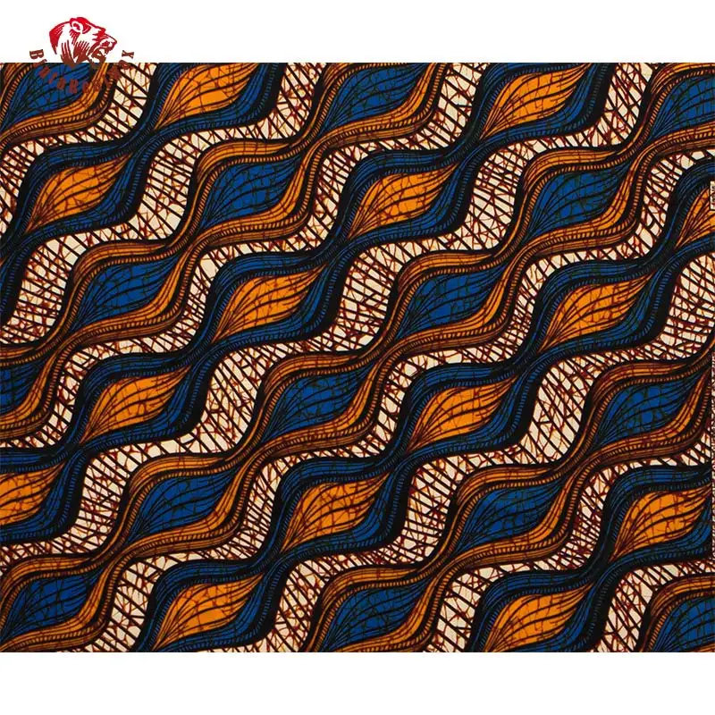 Анкара африканская ткань из полиэстера с восковой печатью африканская ткань Анкара для шитья 6 ярдов/партия африканская ткань для вечерние платья FP6233