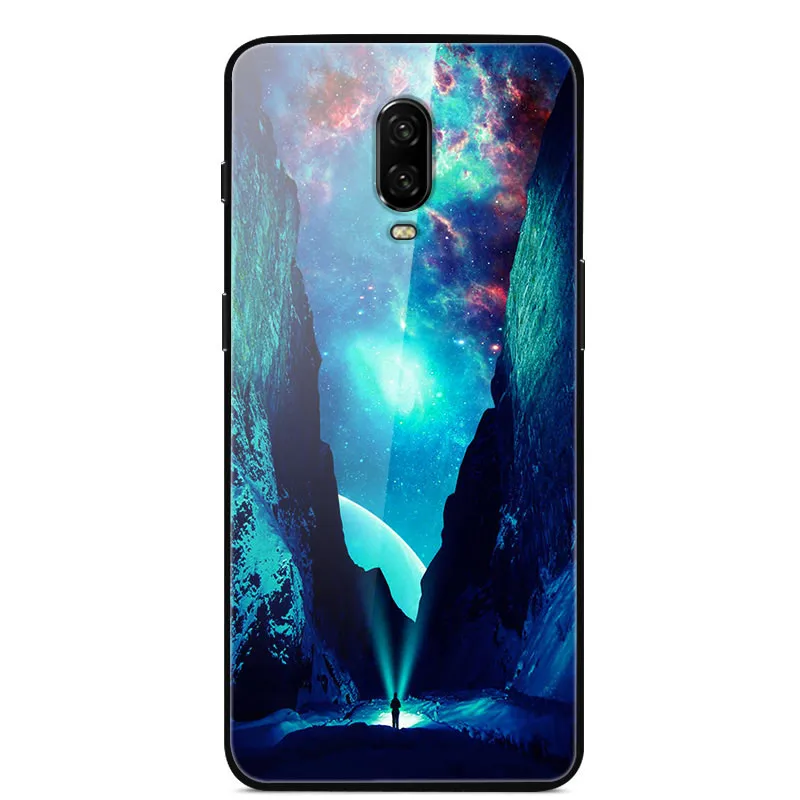 22 Закаленное стекло Чехол для Oneplus 6T Чехол One plus 6T Силиконовая рамка Жесткий ПК Красочная задняя крышка Для Oneplus 6T 1+ 6T Чехол для телефона - Цвет: 22