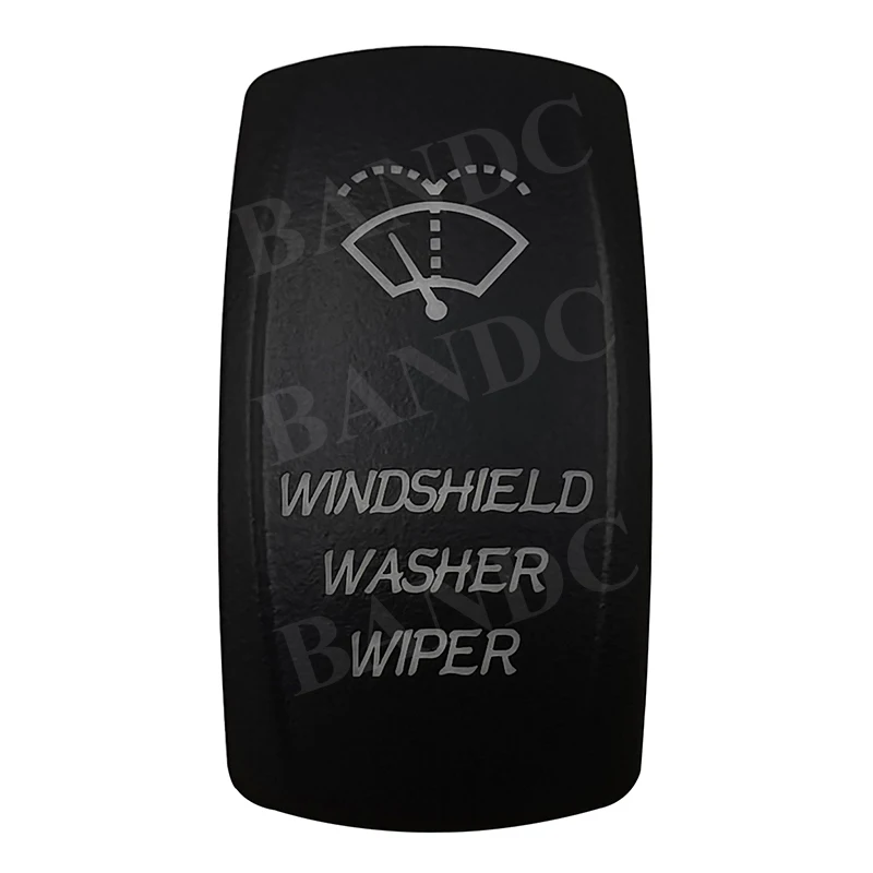 

Cover Cap Only! WINDSHIELD WASHER WIPER Laser Etched Rocker Switch Backlit Cover Cap for the ARB/Carling/NARVA Switches