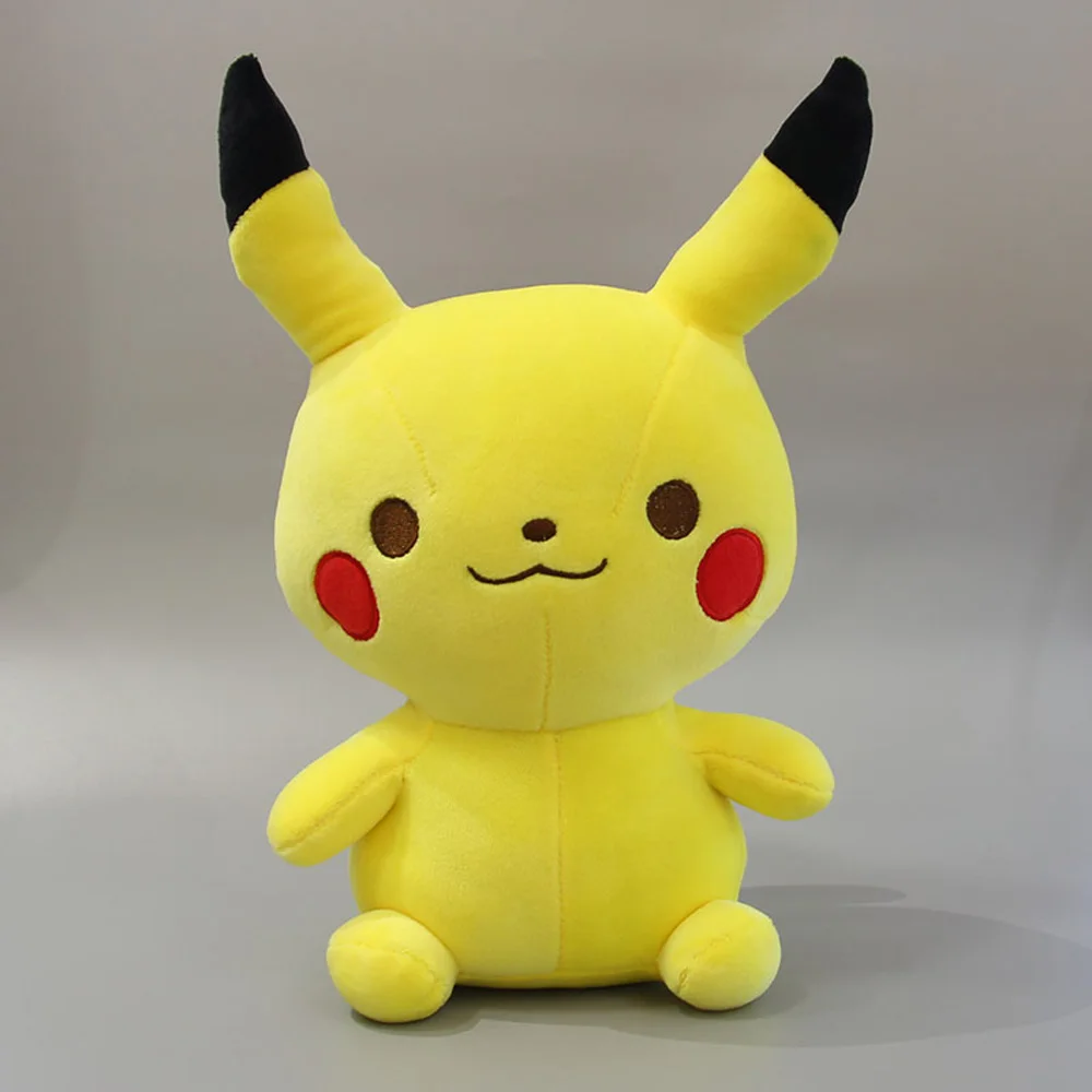 Pikachu EMS 20/лот 2 стили Пикачу Dedenne 20 см плюшевая игрушка, фигурка куклы - Цвет: Pikachu
