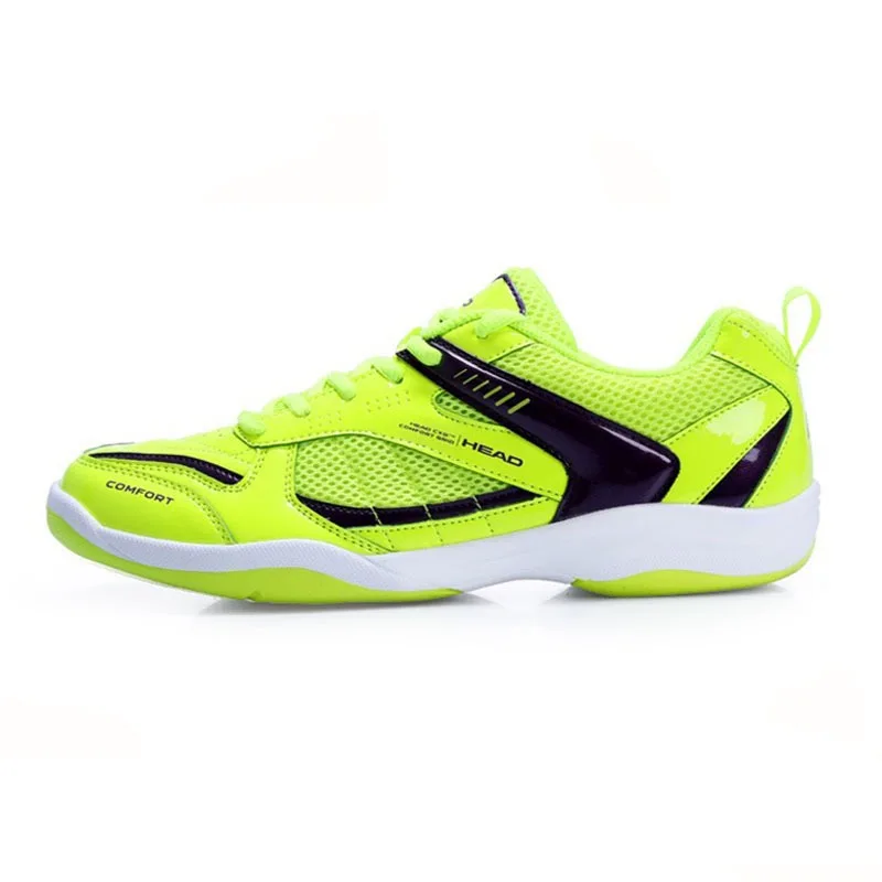 Professional HEAD Tennis Shoes Men’s Sports Sneakers For Match Training Also For Badminton Breathable Original - Цвет: Green 1