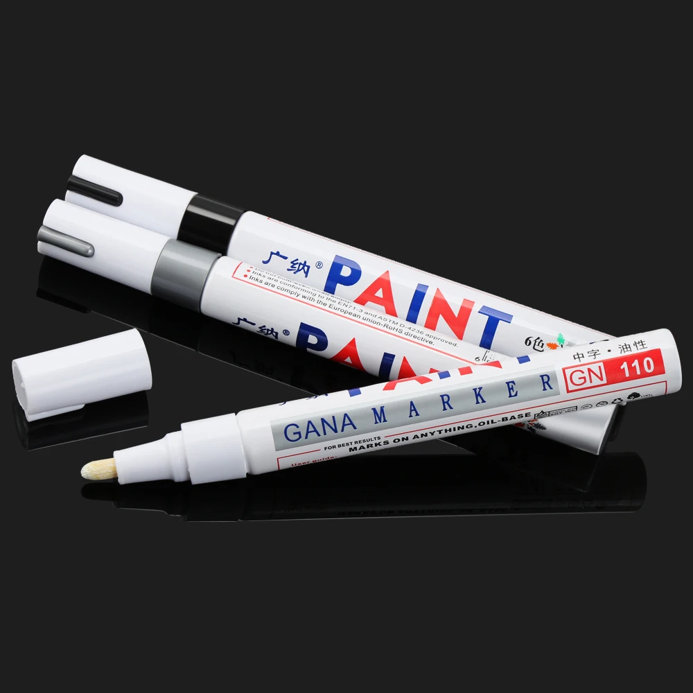 Waterproof Car Tyre Tire Tread Paint pen for Mercedes Benz AMG W203 W204 W205 W211 W212 C117 W176 CLA X253 S205