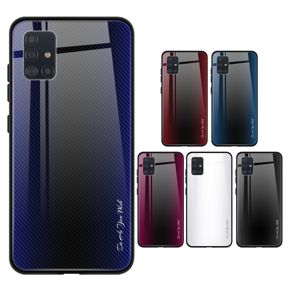 

Gradient Case For Samsung Galaxy A51 A71 A50 A30 A10 A20 A80 A90 A70 S10 Plus S9 S8 Note 10 Pro 8 9 Back Hard Armor Bumper case