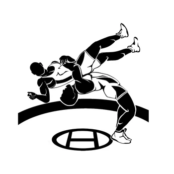 

Car Stickers Interesting Wrestling Sports Pattern Car Decoration Accessories Stickers Are Suitable for Various Models, 16cm*16cm