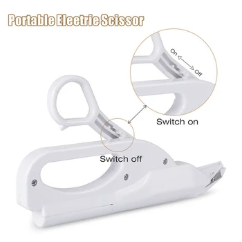 

1pcs Handheld Electric Scissors Multifunctional Electric Automatic Scissors Shears Home Use for Cutting Fabric Clothes Paper
