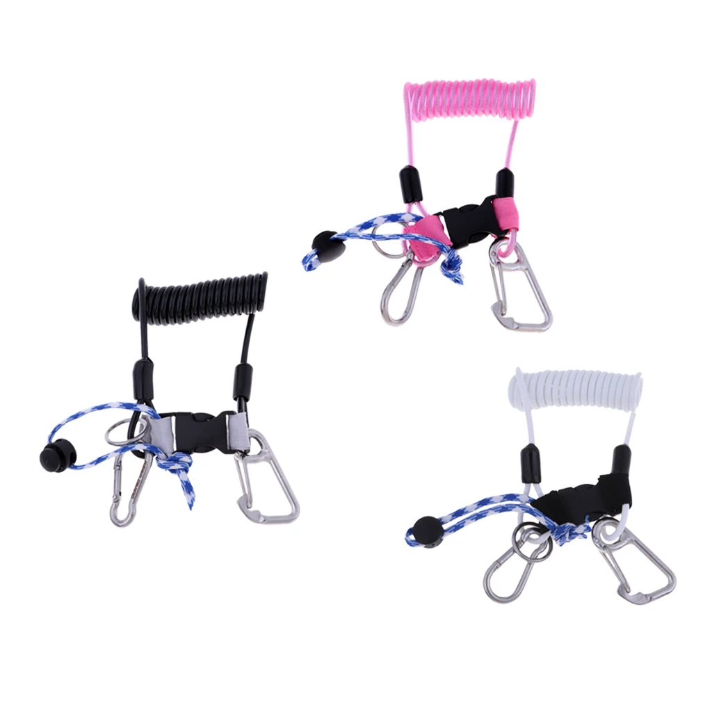 Scuba Diving Dive Equipment Lanyard Webbing Strap Gear Holder with Swivel Snap Clip and Quick Release Buckle