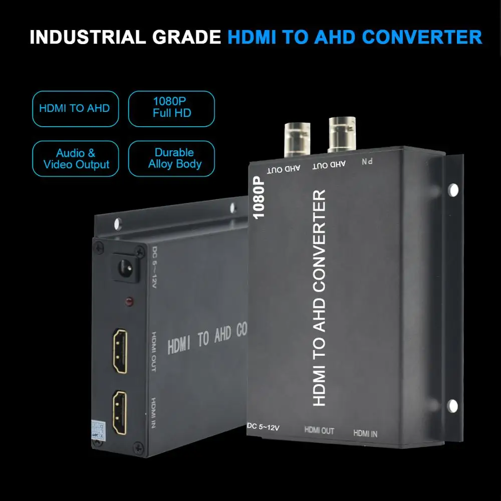 BNC видео конвертер наблюдения рекордер HDMI в AHD для камеры CCTV тестер