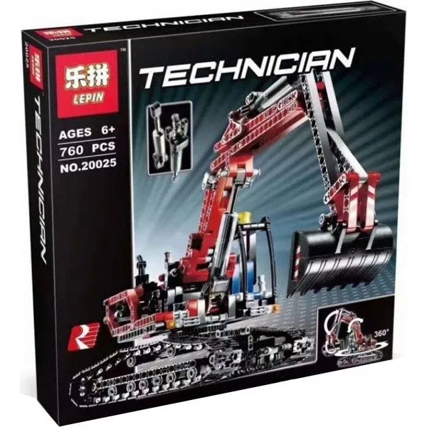 Конструктор lepinblocks Technics 20025 Экскаватор- Technic совместим с Лего 8294 LN-20025