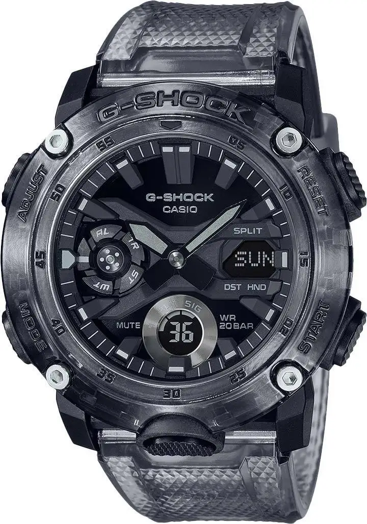 Японские наручные часы Casio G-SHOCK GA-2000SKE-8AER с хронографом | Наручные