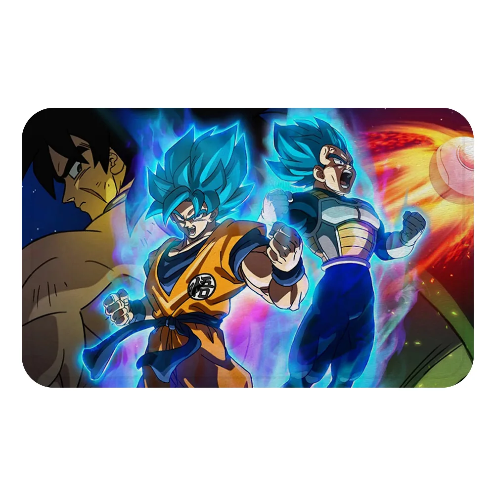 DRAGON BALL Son аниме Гоку коврик для ванной кухня ковер декоративные Противоскользящие коврики комната автомобиль пол бар ковры домашний декор для дверей подарок - Цвет: Прозрачный