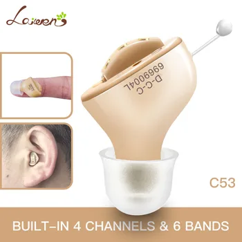 

Rechargeable Invisible Complete In Ear Digital Hearing Aid 4 Channels 8 Bands USB Rechargeable CIC Hearing Aids