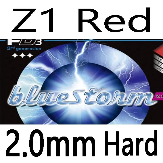 Z1 Red 2.0mm Hard DONIC BLUESTORM(BlueStorm Z1/Z2/Z3) резиновая губка для настольного тенниса для пинг-понга Tenis De Mesa - Цвет: Z1 Red 2.0mm Hard