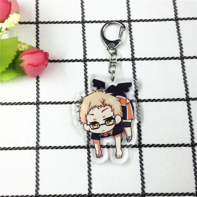 Аниме Haikyuu Kageyama Hinata Kenma Kozume акриловая фигурка брелок украшение Коллекционная