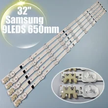 TV LED Bars For Samsung UE32F5300AW UE32F5300AK UE32F4000AW UE32F5000AK UE32F5030AW  LED Backlight Strip Kit 9 Lamp Lens 5 Bands