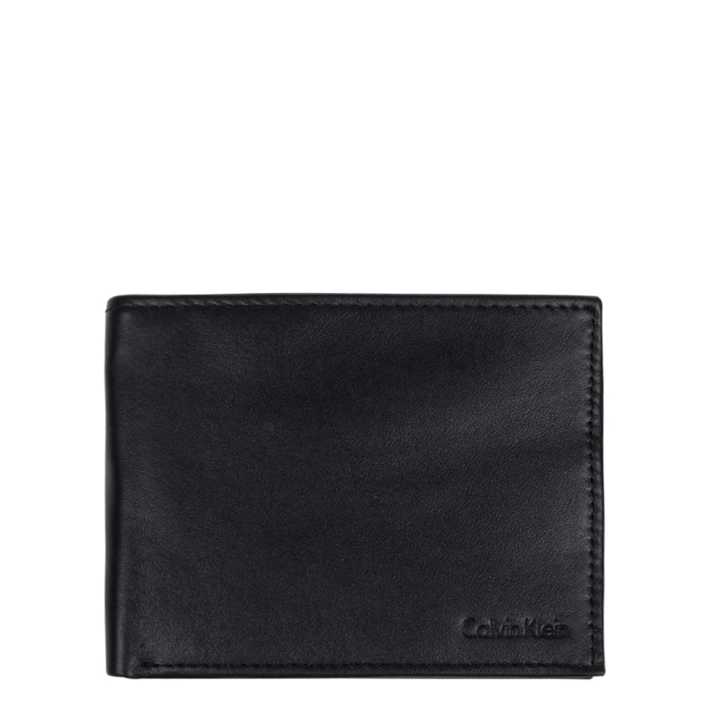 Аутентичный и брендовый роскошный кожаный бумажник от Кельвин Клейн CK 79220 - Цвет: Black 141616