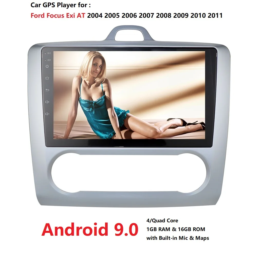 Для 2004 2005 2006-2011 Ford Focus Exi на Android 9,0 2 DIN 9 дюймов gps навигация Сенсорный экран четырехъядерный автомобильный радио головное устройство wifi