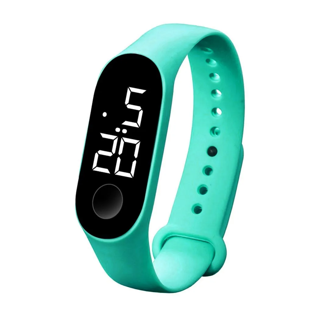Цифровые женские часы montre sport femme светодиодный электронные спортивные часы мужские светящиеся сенсорные часы montre digitale femme 03 - Цвет: As Photo