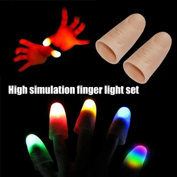 

2Pcs Party Light Up Glow Thumbs Light LED Flashing Fingers Light Magic Trick Props DTT88