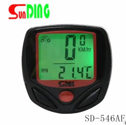

SUNDING Bike Computer Speedometer Wireless Waterproof Bicycle Odometer Cycle Computer Multi-Function LCD Back-Light Display