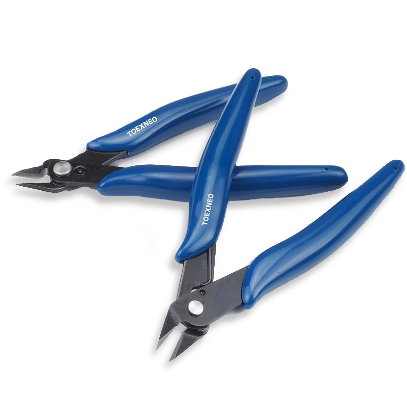 Electrical Wire Cable Cutters Cutting Side Snips Flush Pliers Nipper Anti-slip Rubber Mini Diagonal Pliers Hand Tools